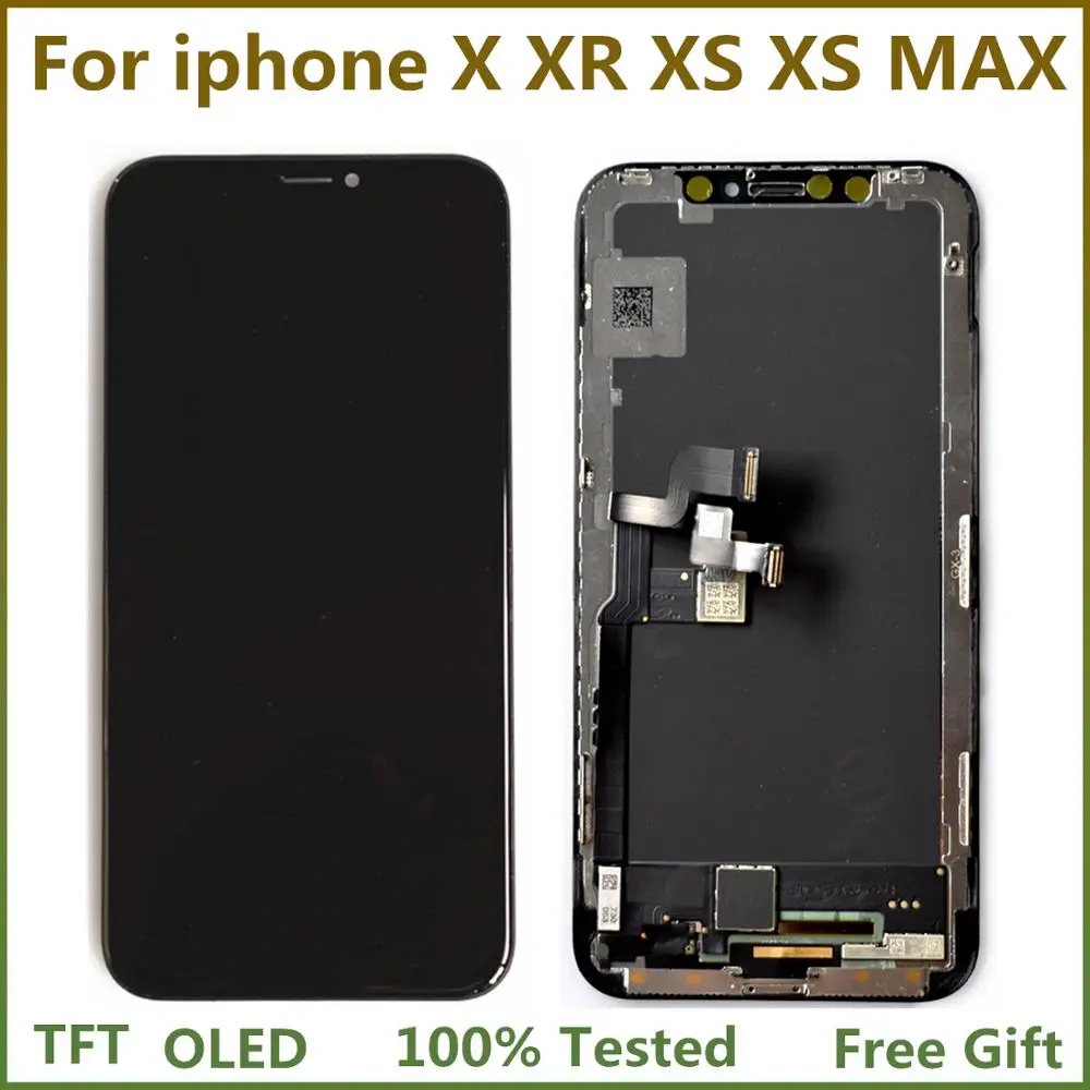 ЖК дисплей экран для iphone X XR XS 5 8 &quotс 3D TFT OLED сенсорный дигитайзер сборка iPhoneXS Max JK