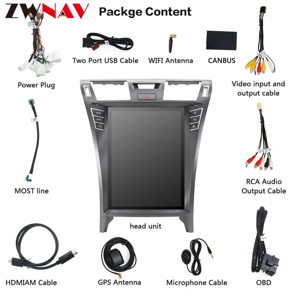 Flash Deal 4K 4+64 Tesla style Android 8.1 Car DVD Stereo Multimedia For Lexus LS460 BT Radio GPS Navi Video Audio vertical screen headunit 4