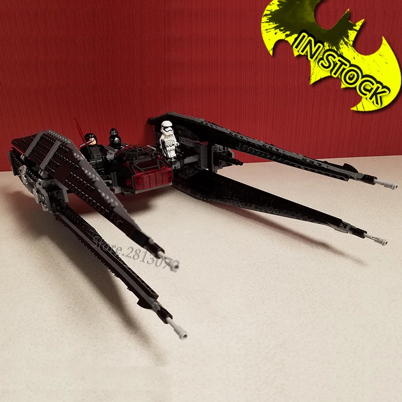 

In Stock Star Series Wars Kylo Ren's TIE Fighter 75179 05127 Building Block 648Pcs Bricks Toys Gifts Moive Ship Compatible 10907