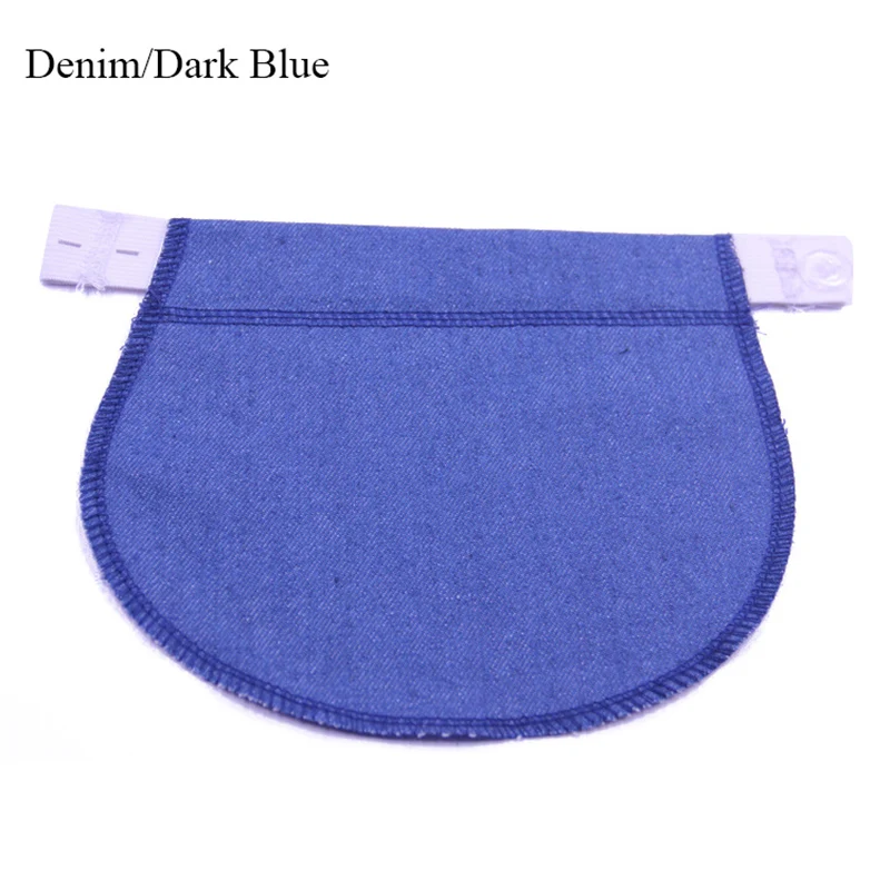 denim dark blue Пояс удлинитель пряжки для беременных женщин креативная мягкая липка липучка удобство регулируемая эластичная застежка декоративная лента - Цвет: denim dark blue