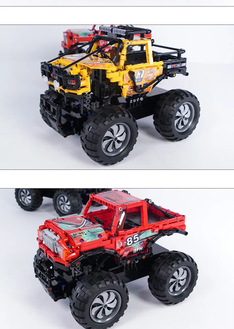 Xingbao XB22002/03 Technic серия Bigfoots строительные блоки для грузовиков с дистанционным управлением, внедорожные радиоуправляемые автомобильные блоки, игрушки для детей