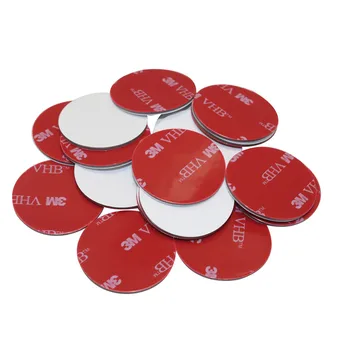 

Foam Double-Sided Adhesive 3M Black Tape Rubber 30*30mm Strong Paste Surface Red Gray Bottom Office Stationery Tape 50 Pcs