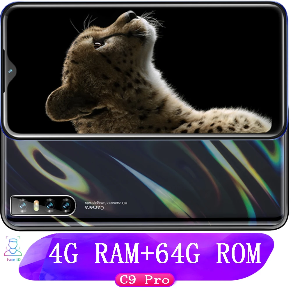 C9 Pro смартфон экран 6 26 дюйма 4 Гб ОЗУ 64 ПЗУ четырёхъядерный|Смартфоны| |