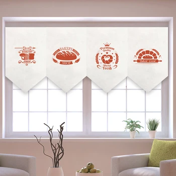 

Cake Shop Kitchen Door Curtain Triangle Curtain Decoration Bread Dessert Triangle Flag Partition Curtain