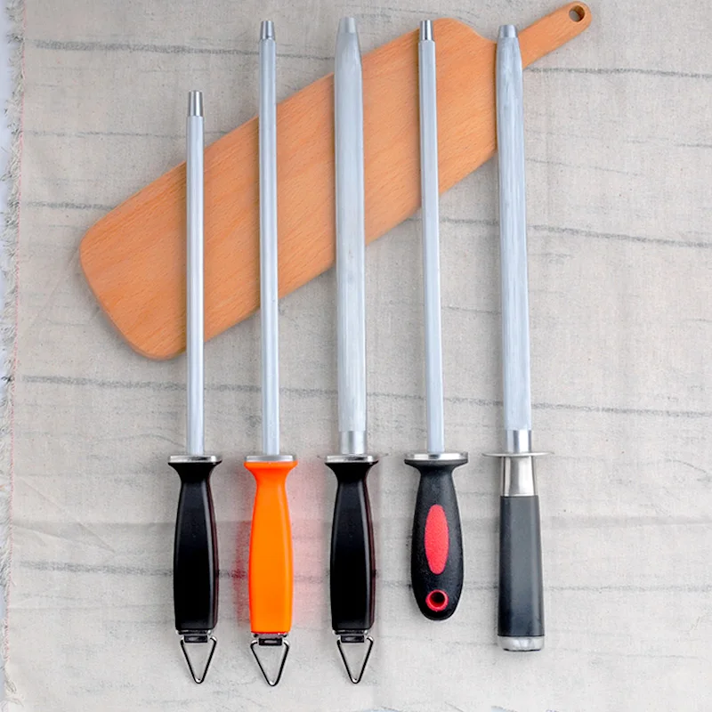 Baratos RSCHEF 1 Uds. Afilado ener profesional duro afilado ening Rod afilado ening cuchillos de cocina de mano de metal musat musata