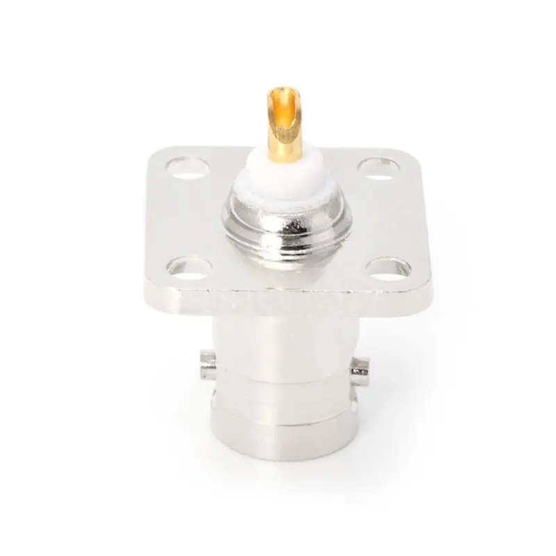 

BNC Female Jack With 4 Holes Flange Panel Chassis Mount Coaxial Solder Connector E65B