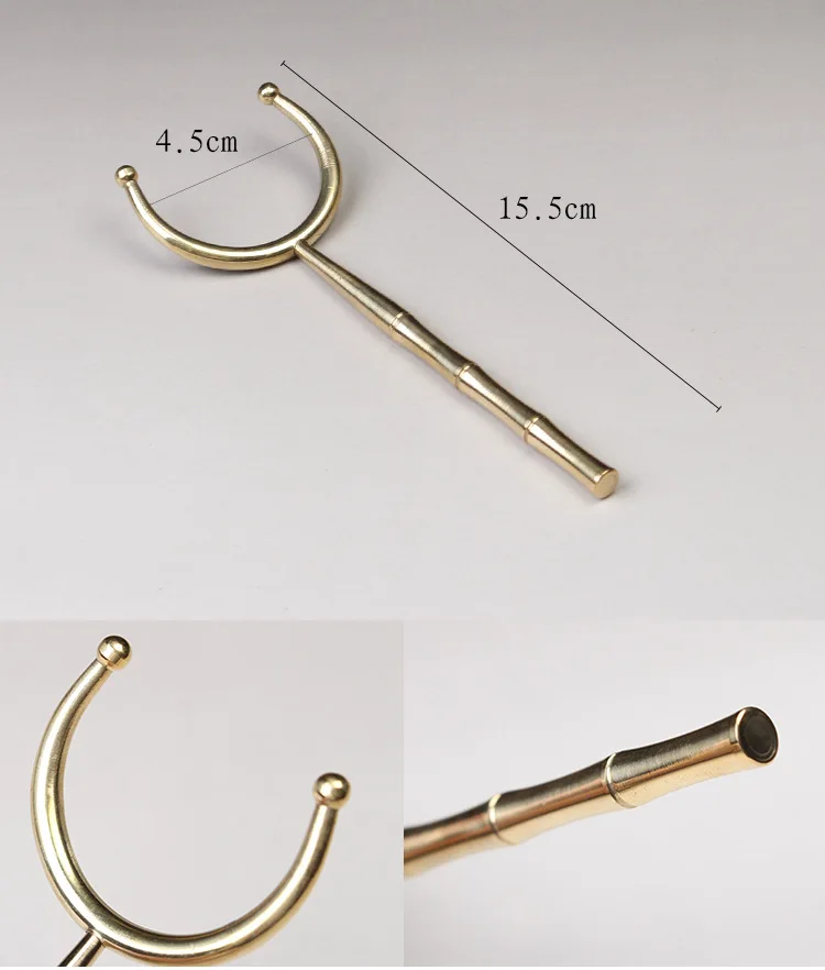 Manufacturers Direct Selling Boutique Fine Copper Bamboo Joint Tea Ceremony Liujunzi Household Tea Ceremony Accessories Customiz