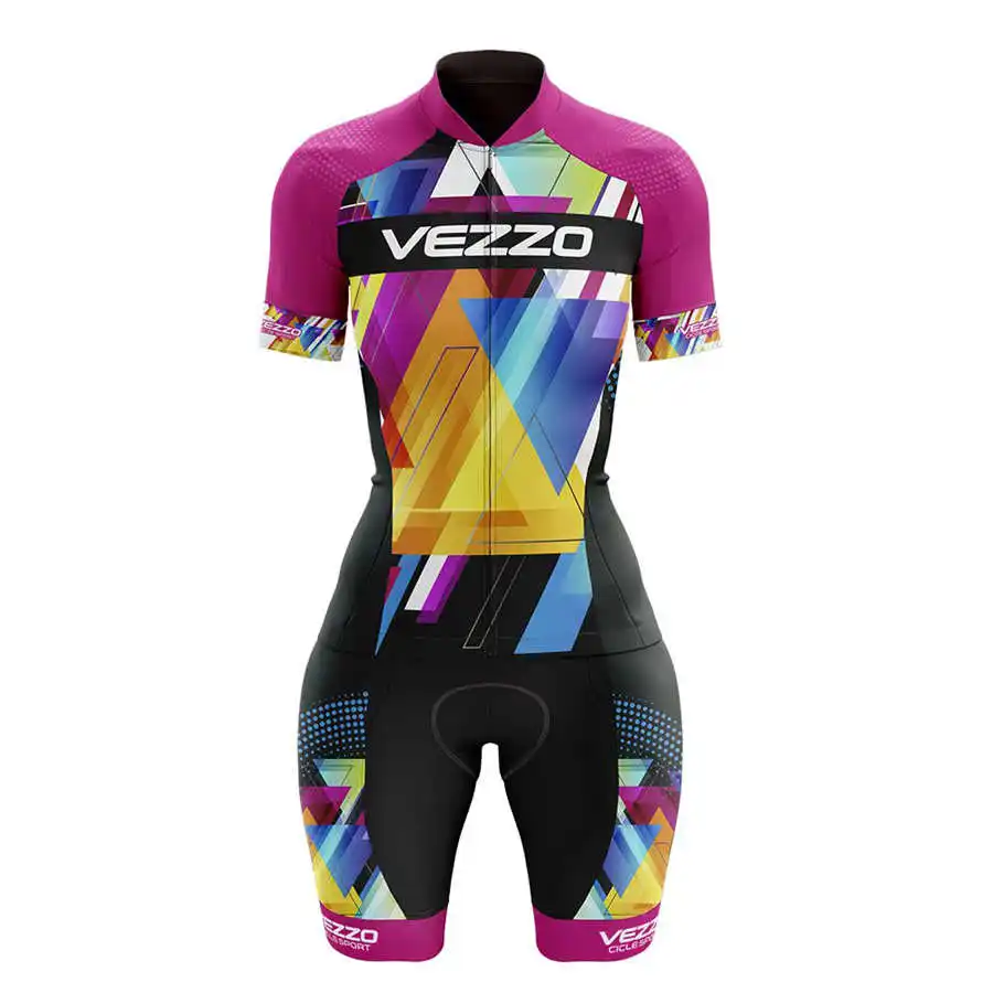 vezzo long sleeves skinsuit womens triathlon bike road sport