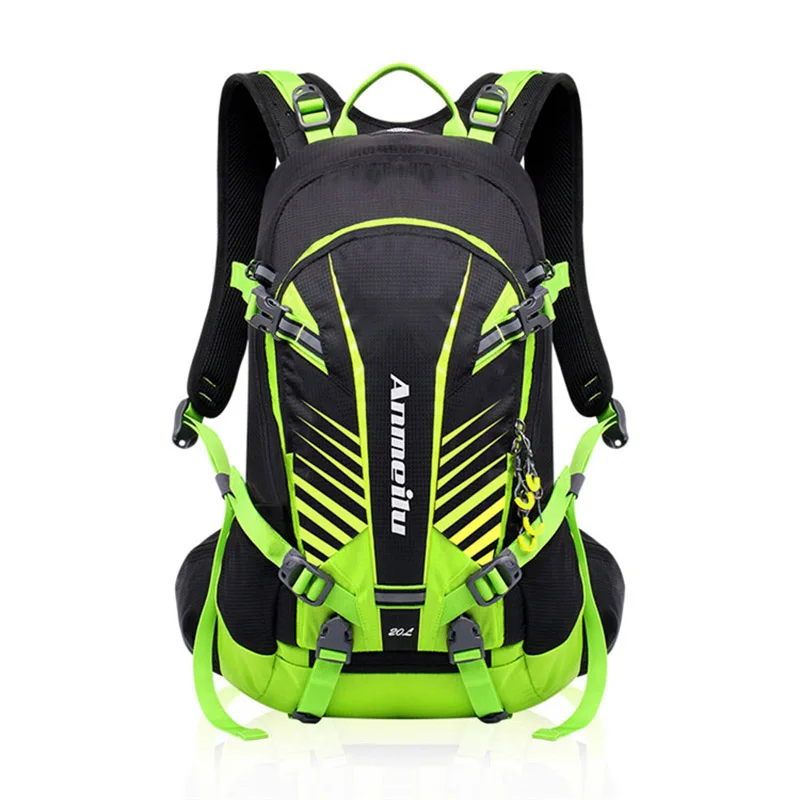 20L водонепроницаемый рюкзак для активного отдыха, большой емкости Походное питье рюкзак для мужчин, спортивные походные дышащие сумки с дождевой крышкой - Цвет: Зеленый цвет