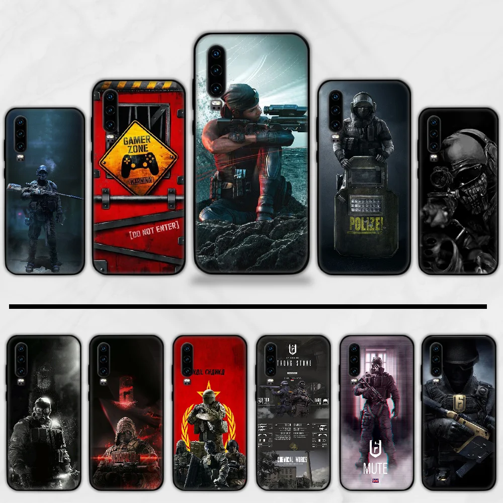Чехол для телефона rainbow six siege чехол Huawei P9 P10 P20 P30 Lite 2016 2017 2019 plus pro P