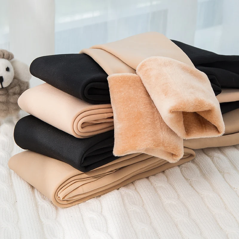LANGSHA High Waist Winter Warm Leggings Women Casual Thicken Velvet Good Elastic Slimming Seamless Leggings Women's Warm Pants