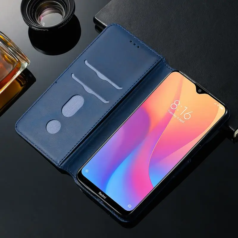 Чехол для Xiaomi Redmi 8 кожаный чехол книжка С Откидывающейся Крышкой телефона 8A с