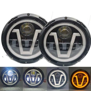 

For Nissan Patrol Y60 Hummer H1&H2 Lada 4X4 7inch LED Headlight DRL For Jeep Wrangler TJ JK LJ CJ 7inch for Land Rover Defender
