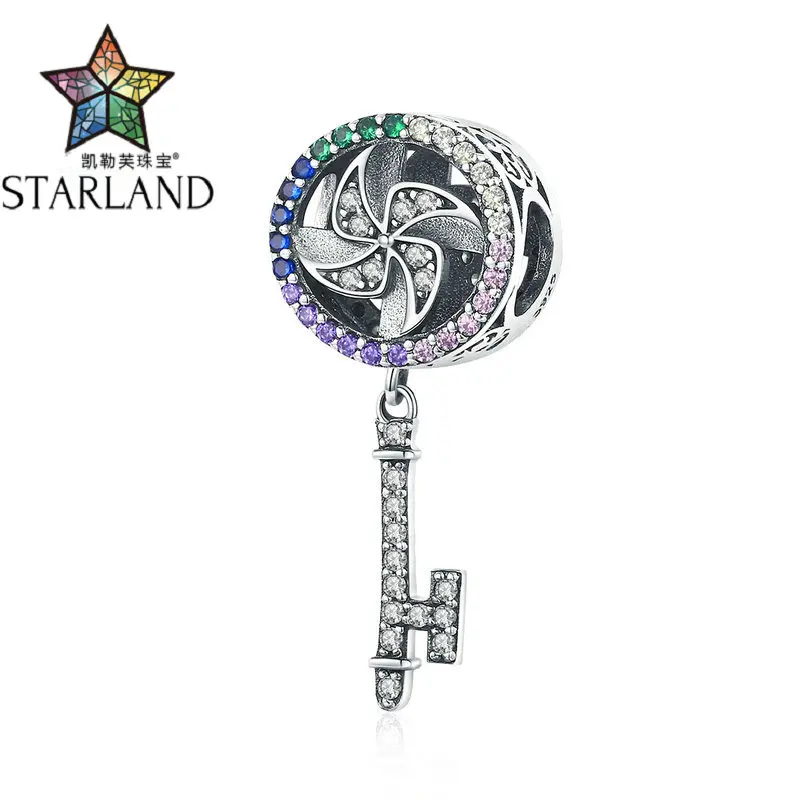 Starland, 925 пробы, серебро, розовый циркон, милый леденец, подвеска "Конфета", подвески, подходят для женщин, браслеты, сделай сам, ювелирное изделие, SDL1136