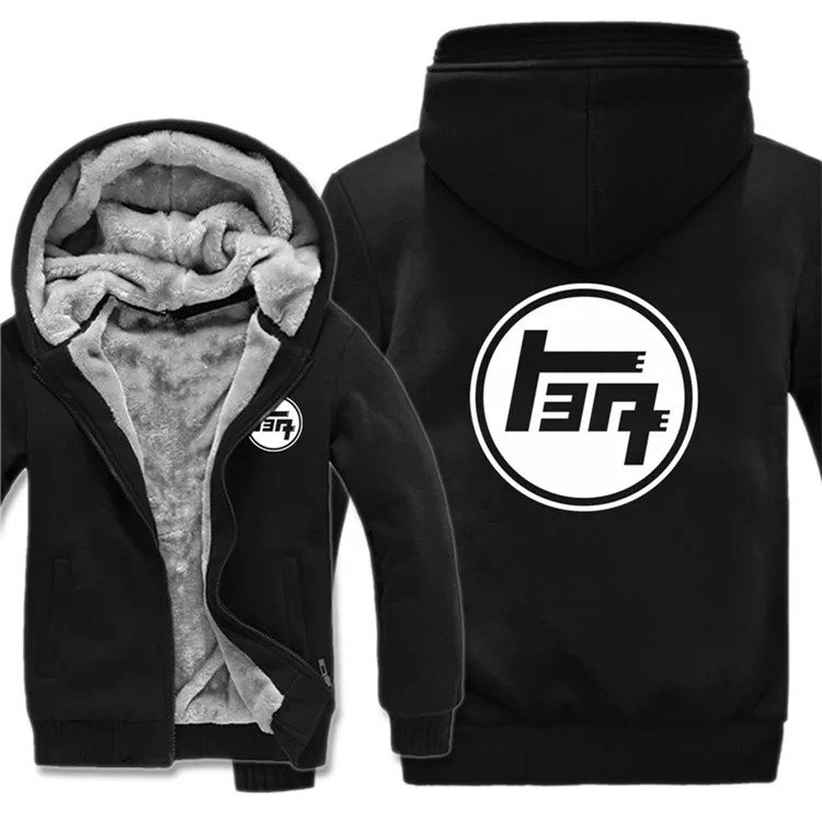 Japan Toyato Logo Hoodies Mens Zipper Coat Fleece Thicken Men Toyota Sweatshirt