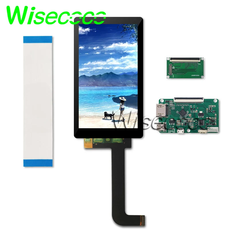 

2k LCD 2560*1440 5.5 inch LCD screen with Tempered Glass protector Removed backlight with hdmi board for SLA DLP 3d printer