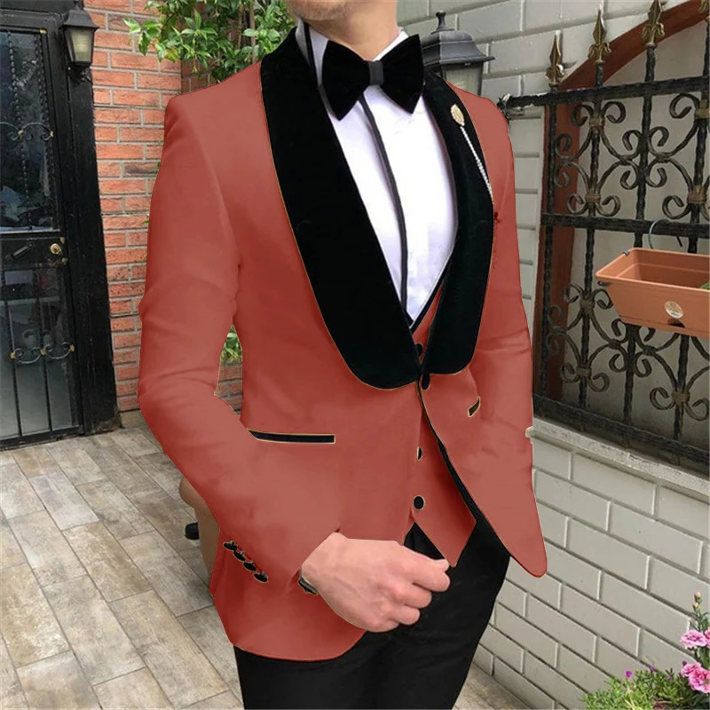 suit 15 Thorndike, новинка, пиджак и штаны, дизайнерский Свадебный костюм для жениха, смокинг для лучшего мужчины, комплект из 3 предметов, мужской костюм(пиджак+ жилет+ штаны - Цвет: suit 15