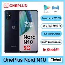 Global Version OnePlus Nord N10 5G Smartphone Snapdragon 690 Android 10.0 90Hz Display 64MP Quad Cams Warp 30T NFC Mobile Phone