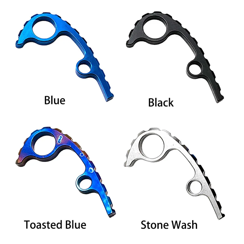 Custom Made C223 Titanium Alloy Back Spacer Spine Keel For Spyderco Para3 Folding Knife Keyring Backspacer Shank DIY Durable