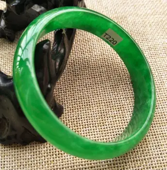 

Jewelry Free Shipping 58-60MM Certified Natural Lavender Green Jadeite Jade Bangle Bracelet Handmade