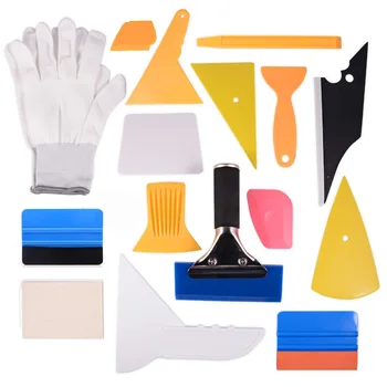 

EHDIS 18pcs Vinyl Car Wrap Tool Set Auto Window Tint Tools Rubber Squeegee Scraper Art Knife Gloves for Car Wrapping Tinting