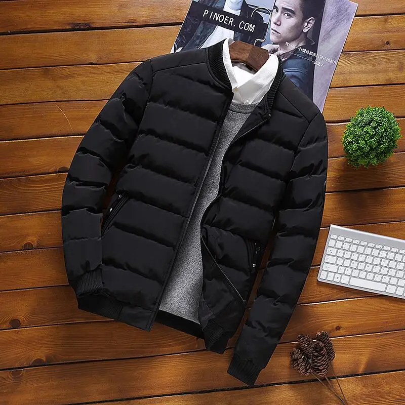 Большие размеры 3XL зимние мужские Pakra 2019 новые модные зимние пальто мужские пальто короткие тонкие утепленные мужские стеганые куртки