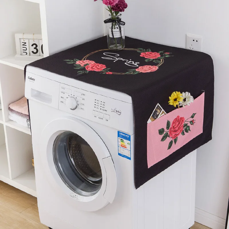 Waschmaschine Waschmaschine Abdeckung Abdeckung Spitze Blumenart Dauerhaft 