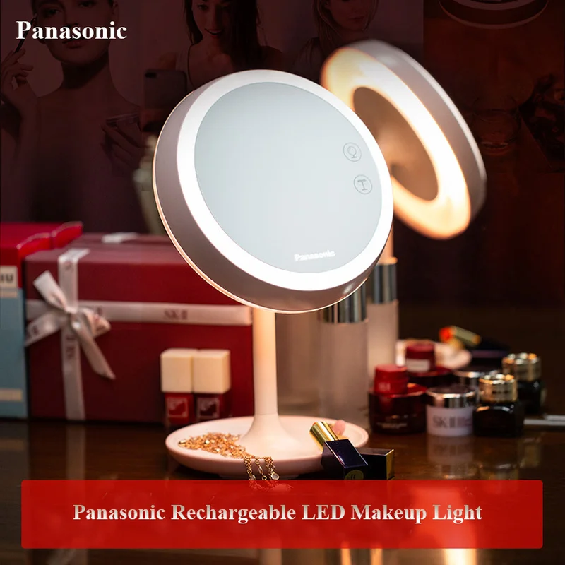Panasonic светодиодный Профессиональный освещенный Макияж Зеркала с регулируемая светодиодная лампа сенсорный экран зеркала для красоты