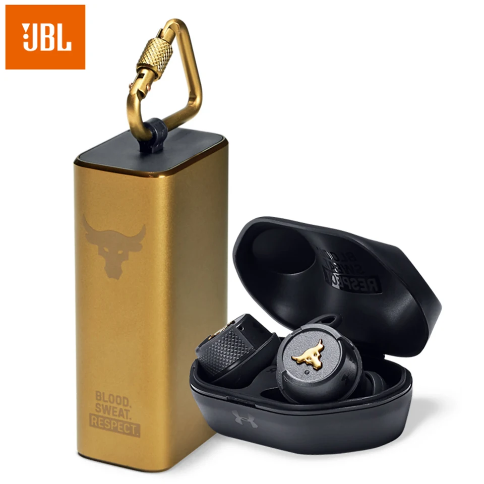 JBL UA FLASH PROJECT ROCK Ture Wireless Earphone Bluetooth Sport Earbuds Waterproof Headphone Handsfree Call with Mic Charge Box