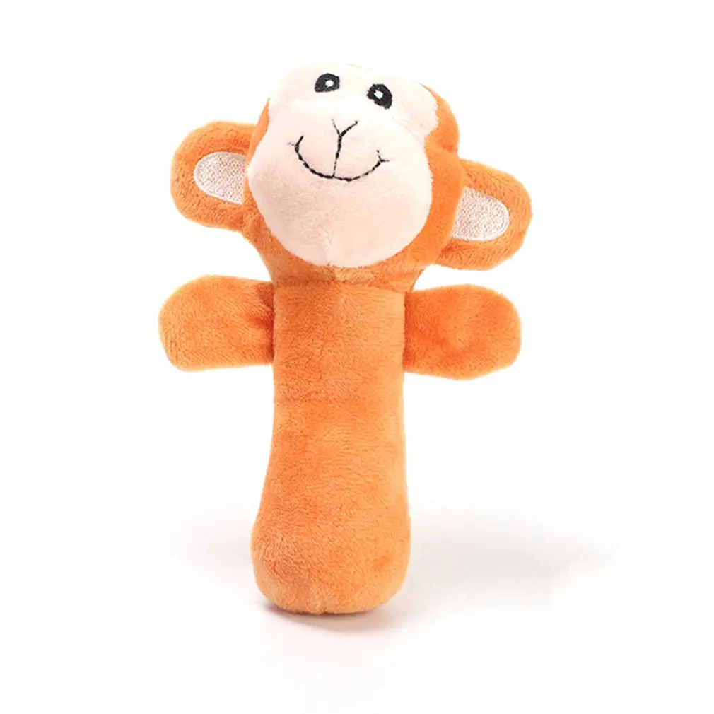 Monkey Милые животные, пищащие игрушки для домашних животных, вокальная собака, Жевательная куска, плюшевая игрушка для собак, домашние животные, плюшевая вокальная полоска, смешная Жевательная кукла, снятие стресса - Цвет: Monkey
