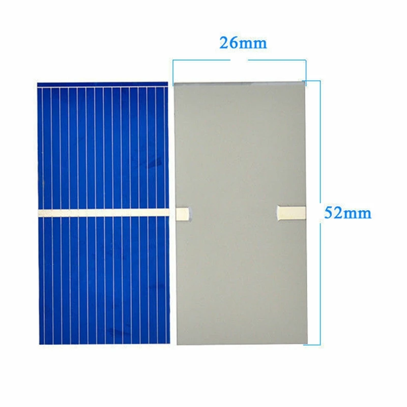 AMS-100Pcs солнечная панель солнечный элемент Солнечная энергия солнечная батарея Diy Солнечная батарея зарядное устройство 52X26 мм