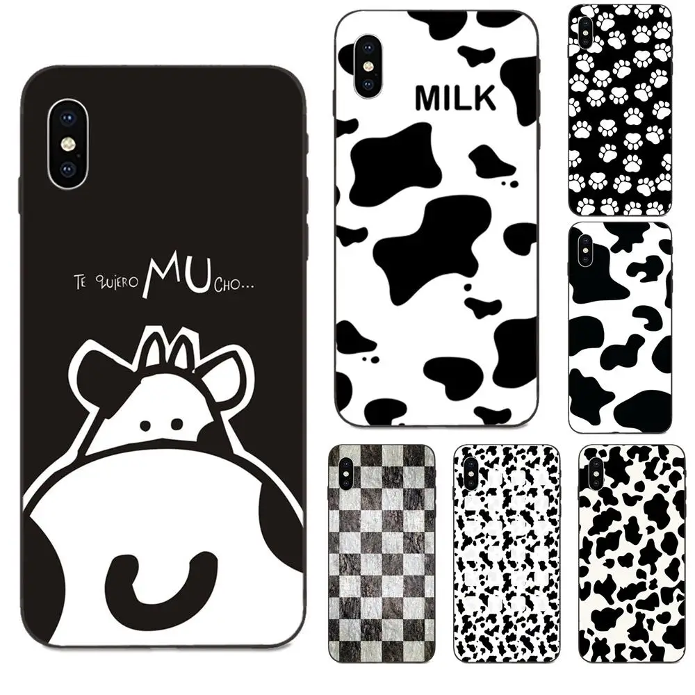 Простой черно-белый символ в виде коровьей точки для huawei mate 9 10 20 P8 P9 P10 P20 P30 Lite Mini Play