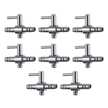 

8 PCS One-way Air Volumn Valve Fish Tank Air Line Valve Aquarium Oxygen Pump Valve for Store Mall Dorm