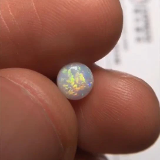 A1220 австралийского происхождения 0.60ct круглые натуральные опалы свободные драгоценные камни бусины для изготовления ювелирных изделий для изготовления колец подвески