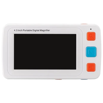 

4.3 inch Digital Magnifier Electronic Reading Aid with Foldable Handle 4-32 Times Zoom Support AV Output to TV