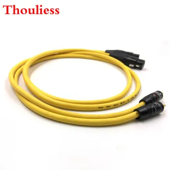 

Thouliess Pair type-5 XLR Balacned to RCA Audio Cable 2RCA Male to 2XLR Female Interconnect Cable with VDH Van Den Hul 102MK III