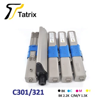 

Tatrix Remanufactured C301 C321 44973535 Toner Cartridge For OKI C301 / C321 / MC332 / MC342