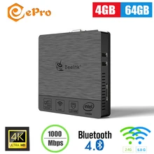 BT3 Pro II ТВ приставка 4 Гб 64 Гб Intel Atom X5-Z8350 Intel HD graphics 400 Beelink BT3 Pro мини-ПК Win 10 BT 4,0 1000 Мбит/с медиаплеер