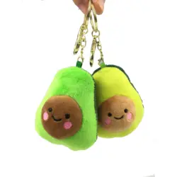Авокадо чучела Kawaii Плюшевые игрушечные фрукты мультяшный кулон Брошь Брелок двойного назначения Lucky Doll Дети подарок игрушки