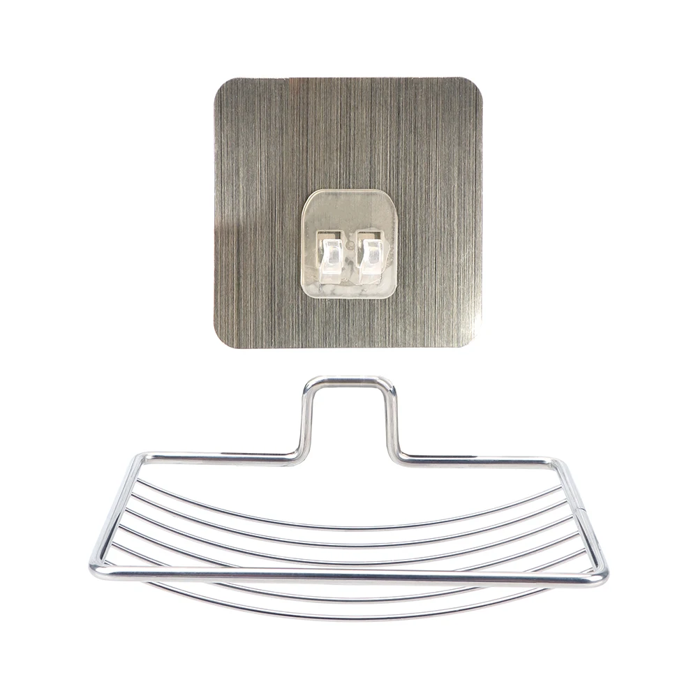 Bathroom Tray Wall Storage Rack Holder Soap Dish Rack Soap Holder Shower Soap Tray Stainless Steel Self Adhesive