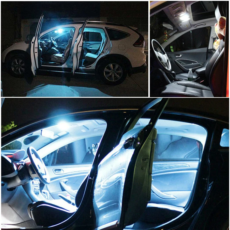 GUANGJI 1 шт. C5W Светодиодные Лампы CANBUS 31 мм 36 мм 39 мм 42 мм для автомобильных ламп для чтения свет номерного знака Лампа белый 5000K Ошибка бесплатно