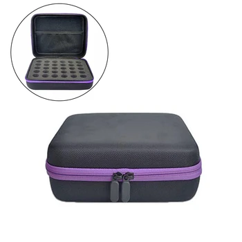 

60 Holes Essential Oil Purple Storage Bag 15ml Travel Storage Bag for Essential Oils Or Nail Varnish Cosmetic Storage Bag