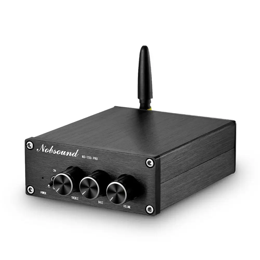 Nobsound Мини Bluetooth 5,0 TPA3116 цифровой аудио усилитель HiFi усилитель класса D стерео Мощность Amp PCM5102A декодирования ЦАП 100 Вт* 2 - Цвет: Without Power Supply