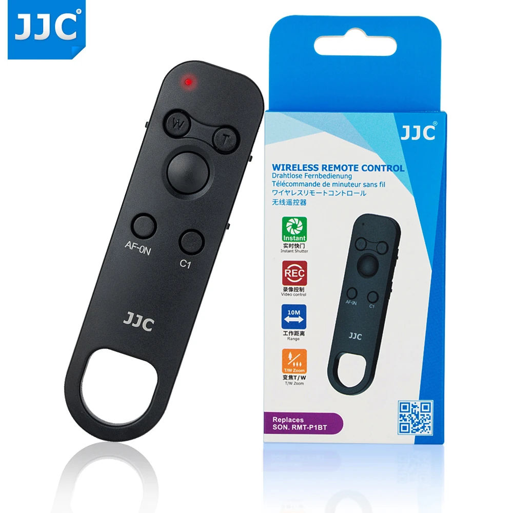 a9 II a7R III a7R IV a9 a7 III DSC-RX100 VII DSLR Camera JJC Wireless Remote Control for Sony a6100 Replaces for Sony RMT-P1BT Remote Commander a6600 a6400 DSC-RX0 II a7C