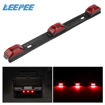 

LEEPEE 12V 9 LED Truck Trailer Rear Brake Lights Side Marker Lamp Bar for Pickup Truck RV CAR Red Car-Styling