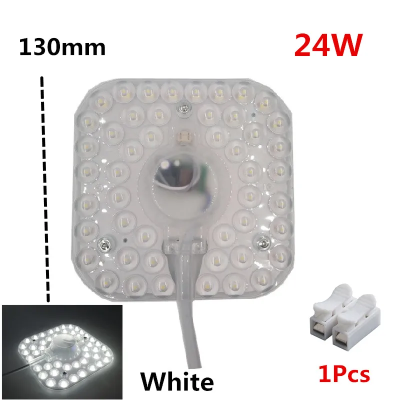 24W White Потолочный светильник светодиодный модуль квадратный прямоугольный современный промышленный для гостиной спальни обновление дома рециркулирует удобный энергосберегающий - Цвет: 24W White