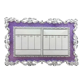 

Resin Double Light Switch Surround Socket Finger Plate Panel Cover Decor FPing