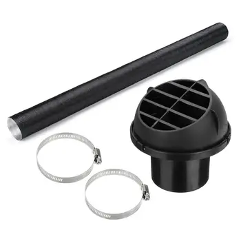 

60/75mm Air Heater Ducting Pipe Warm Air Vent Outlet with Hose Clips for Diesel Parking Heater For Eberspacher/Webasto Dometic