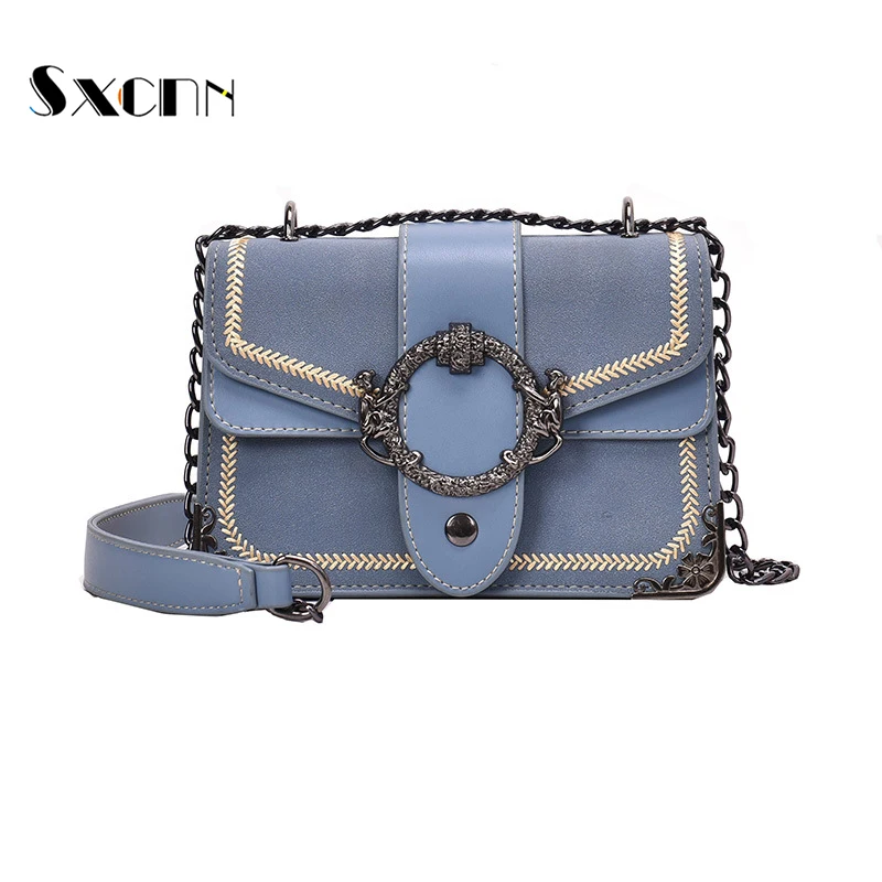 

2019 Popular Crossbody Bags for women new chain matte Messenger bag Korean version Handbags of wild wild small square bag