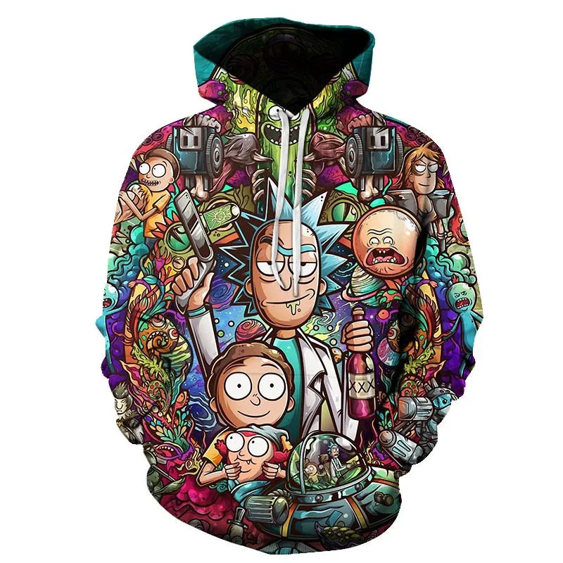

Rick and Morty Hoodies Art Design 3D Unisex Sweatshirt Men Brand Hoodie Comic Casual Tracksuit Pullover DropShip Streetwear Tees